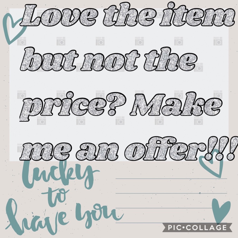 Offers Welcome on All Items!